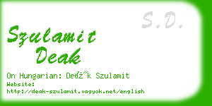 szulamit deak business card